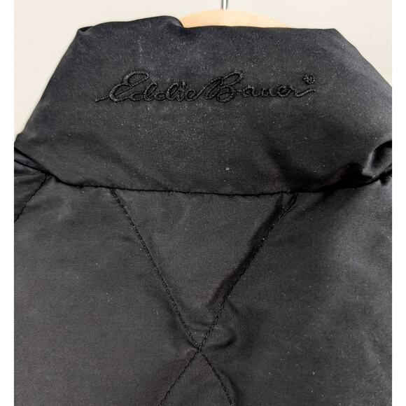 Eddie Bauer Goose Down Insulated Quilted Puffer Vest Cabincore Gorp Black Small - Picture 13 of 14